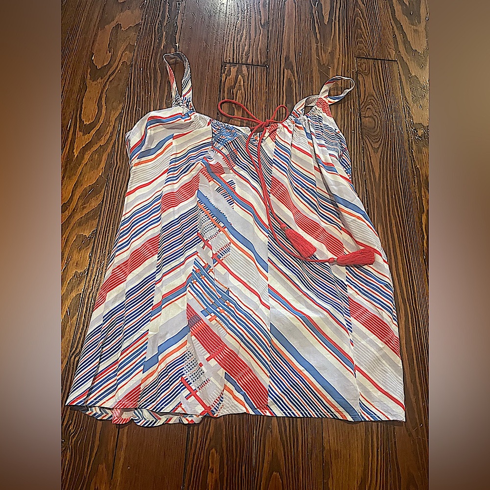 CABi Red, Blue, White Tank (Womens S, Like New)